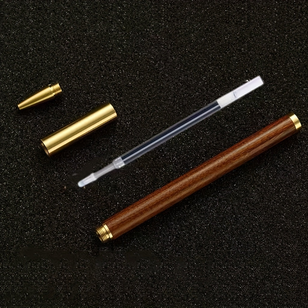 10pens Three Colors Signature Pens Ballpoint Pens 0.38 Pens Fine Tip Metal Neutral Pens Japanese Pens Fine Tip Roller Black Pens Wooden Writing Pens Wooden Pens Brass Office Daily Use