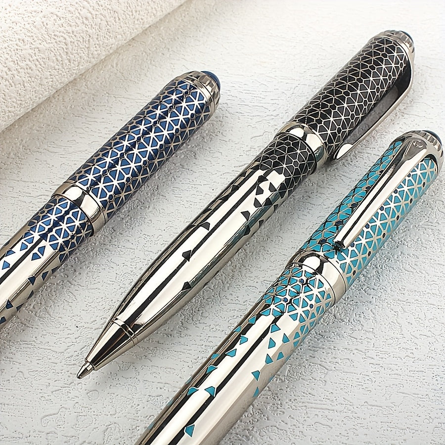 1pc Luxury Heavy Feel Metal Ballpoint Pens School Business Office Signature ball Pen Writing Stationery Supplies