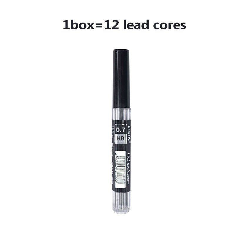 Professional Retractable Metal-like Mechanical Pencil 0.5mm & 0.7mm HB\u002F2 Lead - Low-Center of-Gravity Design with 12 Refill Leads (Compatible with 0.5\u002F0.7mm Leads) for Architects, Engineers, Artists, Drafting & Technical Drawing