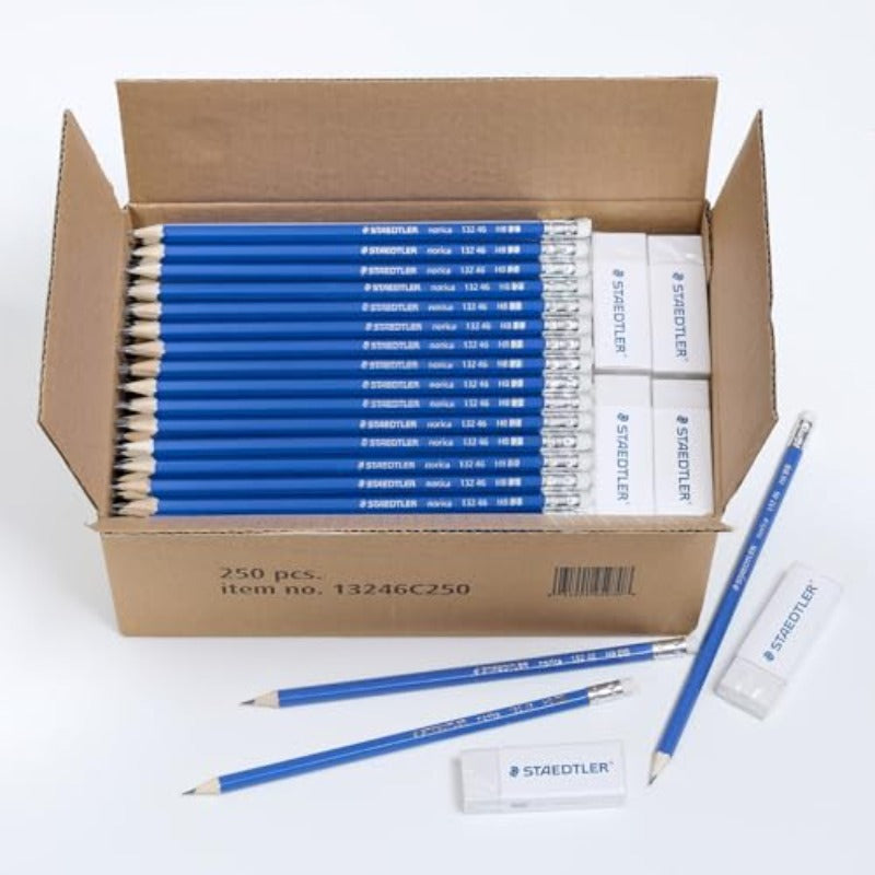 STAEDTLER Norica Pencil Class and Eraser Class Pack 250ct