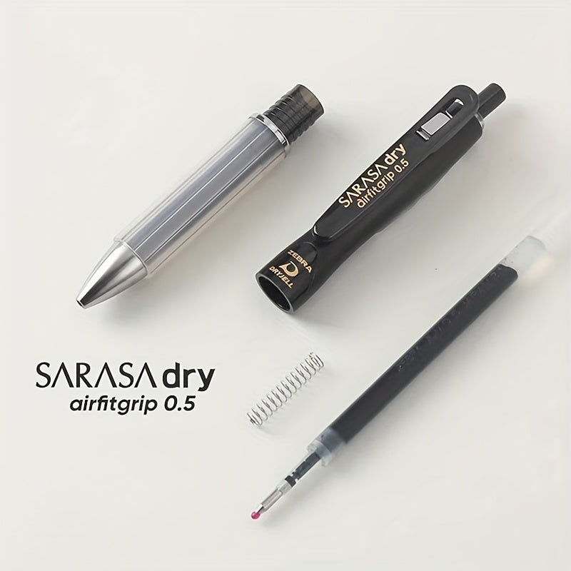 Pack of 2 ZEBRA Ballpoint Pens JJZ49 SARASA Anti-Fatigue 0.4\u002F0.5Mm Signature Pens with Replaceable Black Ink Refills