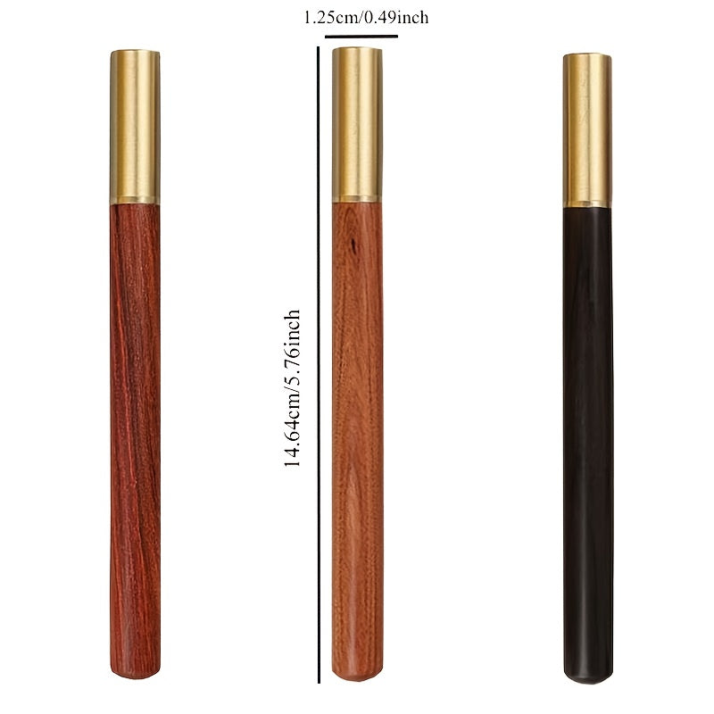 10pens Three Colors Signature Pens Ballpoint Pens 0.38 Pens Fine Tip Metal Neutral Pens Japanese Pens Fine Tip Roller Black Pens Wooden Writing Pens Wooden Pens Brass Office Daily Use